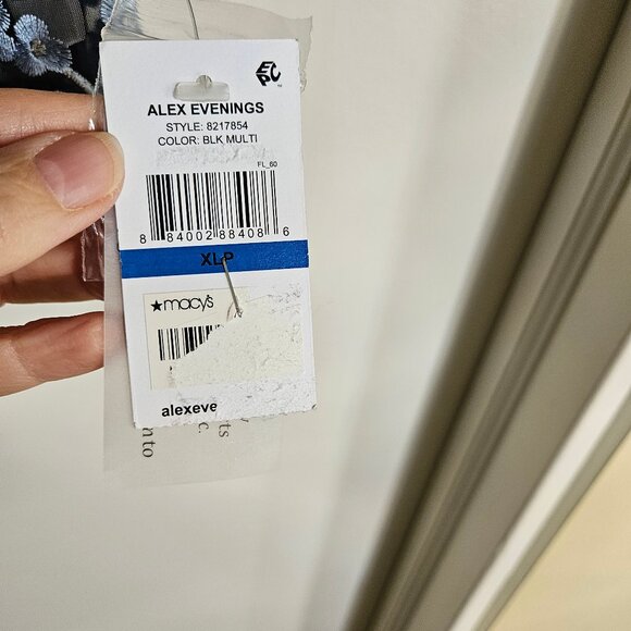 Alex Evenings sheer embroidered jacket NWT XLP - Picture 6 of 6